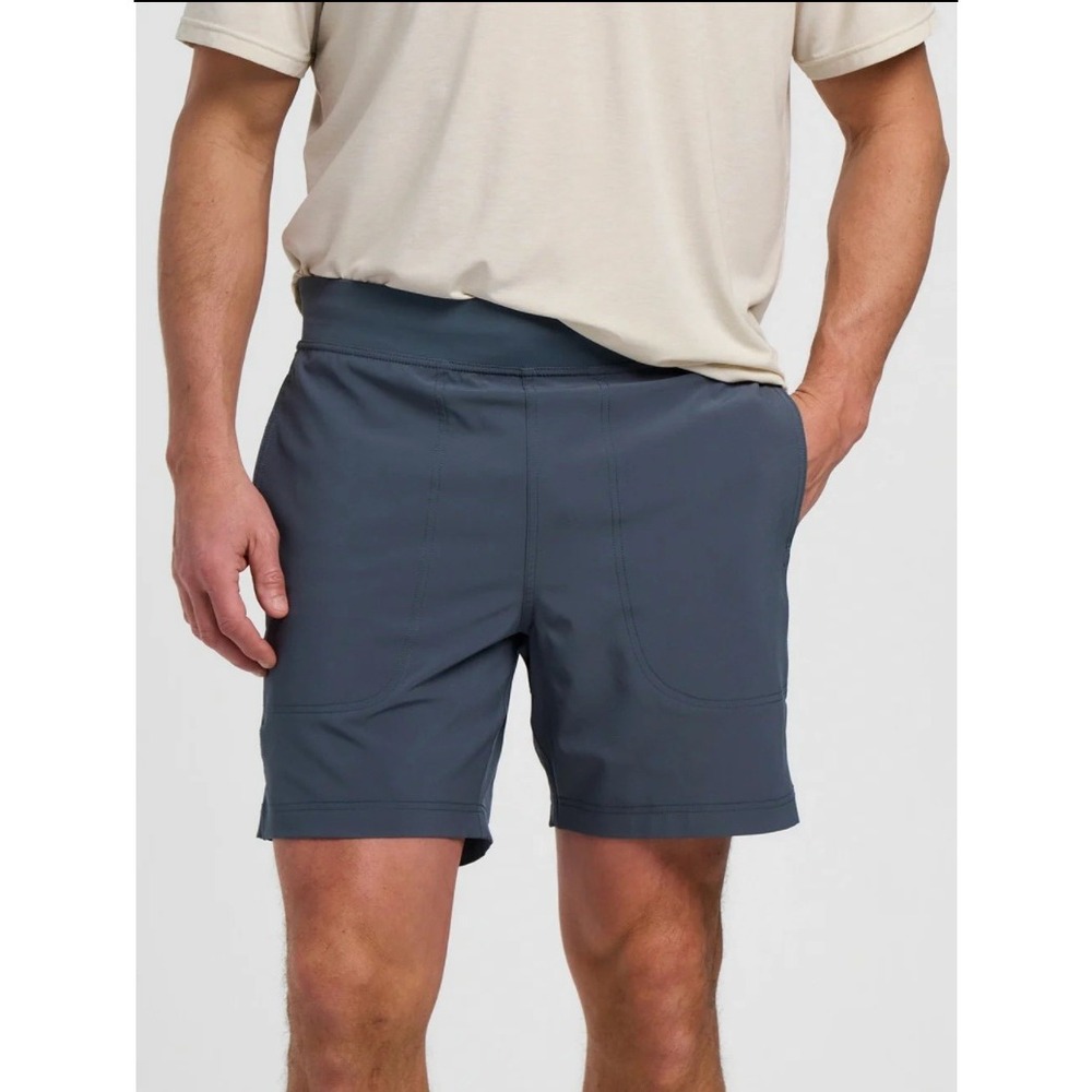 Free Fly Men's Active Breeze Short Unlined 7" Inseam Storm Cloud Blue Small‎ $74